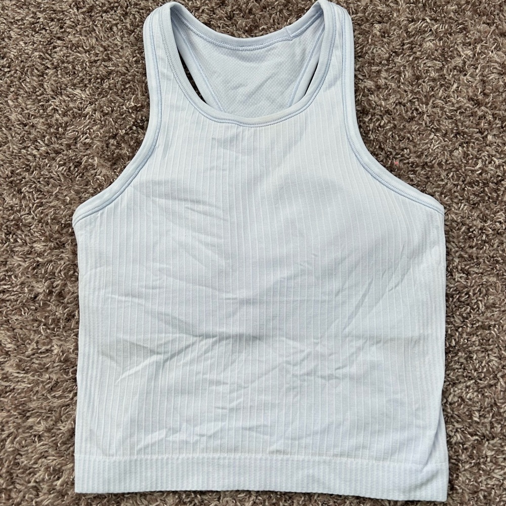 LULULEMON high neck cropped ebb to street tank top